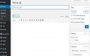 thêm bài viết và trang mới cho website