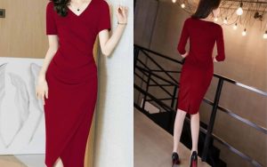 mẫu váy ôm body trung niên quảng châu