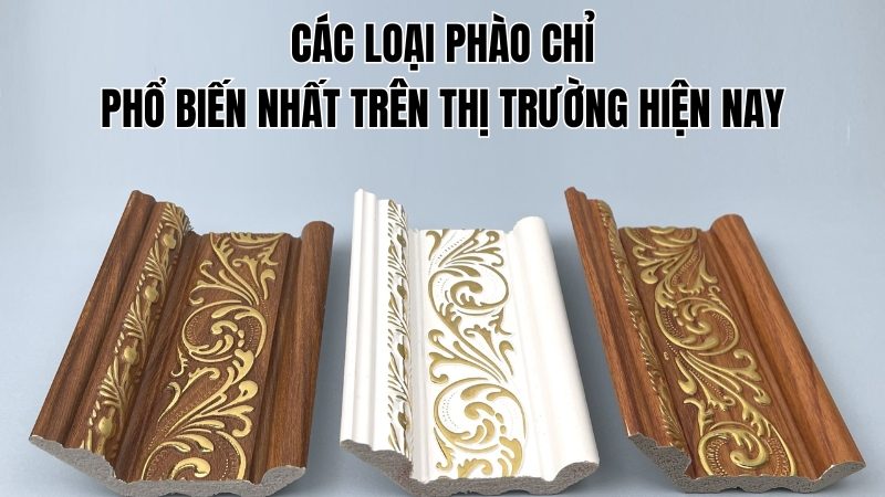 Các Loại Phào Chỉ Phổ Biến Nhất Trên Thị Trường Hiện Nay