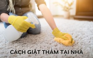 cách giặt thảm tại nhà