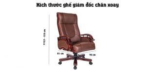 Chiều cao tổng thể của ghế